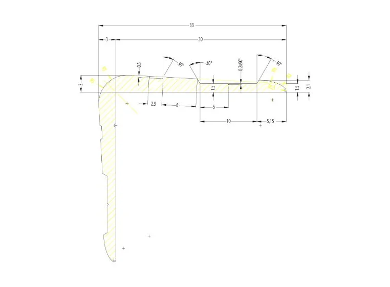 Adam Hall Hardware 6110 - Aluminium Case Angle 33 x 33 mm wi 